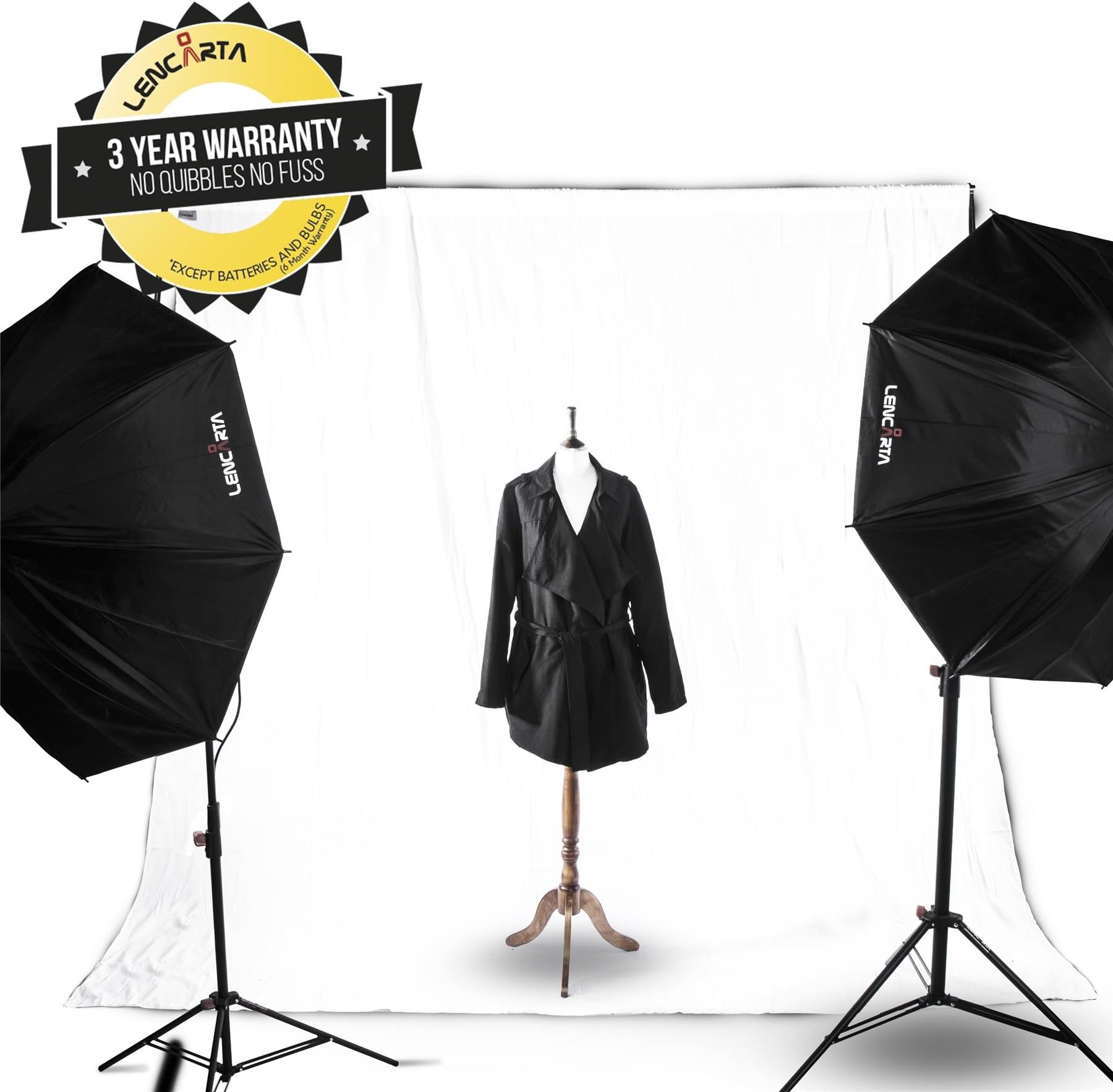 White Background/Backdrop Pure Bleached White High Key Photography Backdrop Professional Photo Studio Background Strong Build Quality, Hemmed Edges, Durable, Washable Background Only