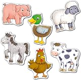 Orchard Toys Farmyard Jigsaw Puzzles Six 2-Piece Puzzles 18 Months+ view 3