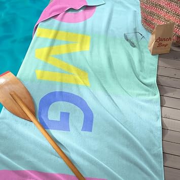 Seahorse Serviette De Plage Xxl 100 X 180 Cm Amazonfr