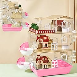 17 in 1 Clear Acrylic Hamster Cage with All