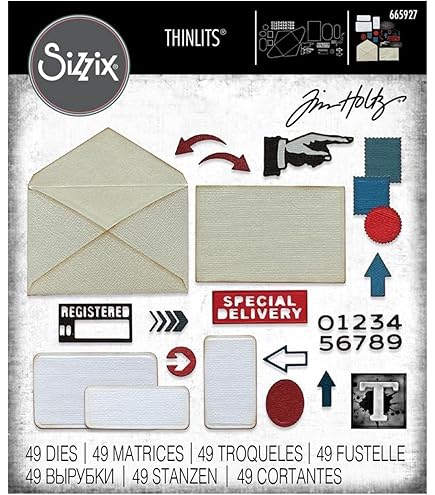 Amazon.com: Sizzix Sizzx Thinlits Die Set 54PK Specimen by