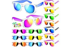 Joycover Kids Sunglasses Bulk, 16 Pack Party Favors for Kids 4-8 3-5, Translucent Sunglasses for Kids, Beach, Pool Party Favors Supplies, Classroom Favors Birthday Goodie Bags Stuffers.