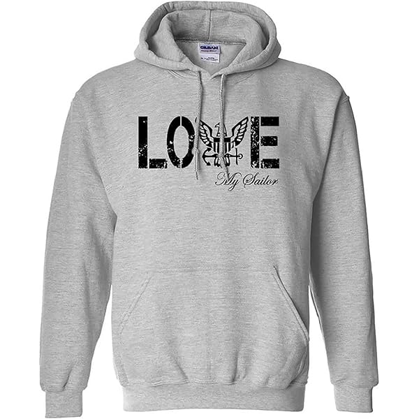 zerogravitee NAVY Hooded Pullover Sweatshirt in Sport Grey