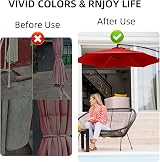 maxant Replacement Parasol Canopy 3m 8-Rib Garden Umbrella Cover view 6