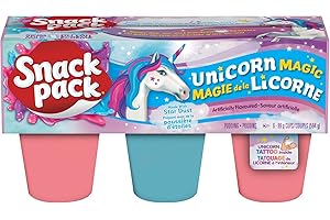Snack Pack Unicorn Magic Pudding, 6-Pack 99 gram Cups