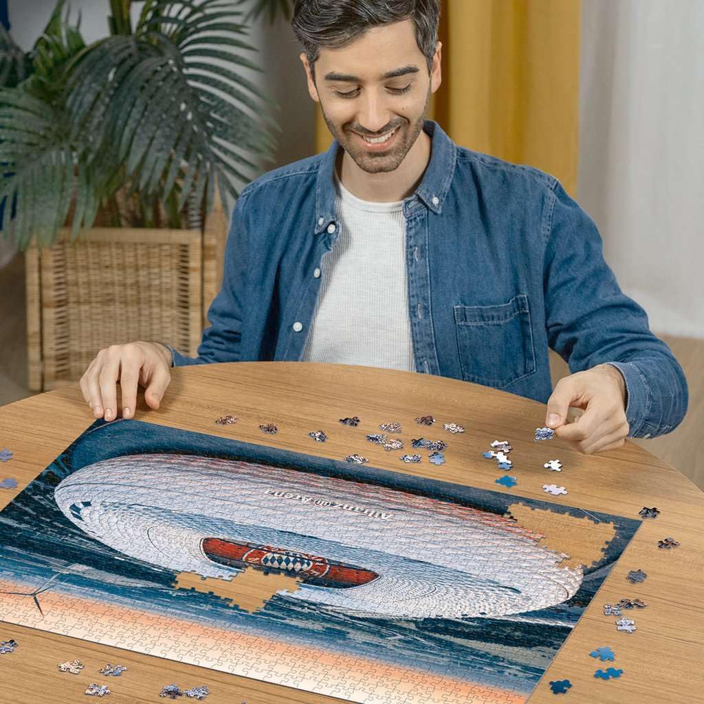 Ravensburger Puzzle 12001252 - Allianz Arena München - 1000 Teile Puzzle für Erwachsene und Kinder ab 14 Jahren, Fußball Puzzle, Fußball Geschenke 3