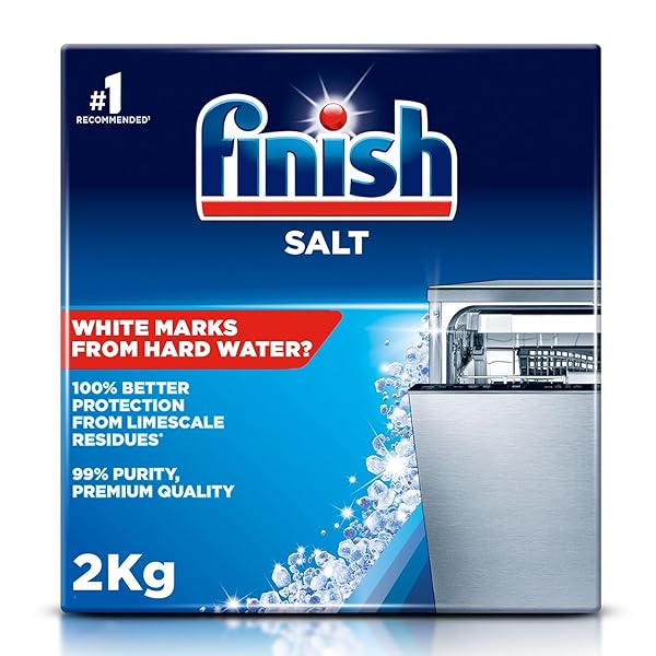 FINISH DISHWASHER SALT HELPS SOFTEN WATER TO PREVENT...