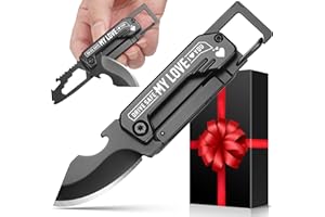 Valentines Day Love Gift for Him Husband Boyfriend - Anniversary Love Gifts for Him Her, Keychain Multitool - Husband Christm