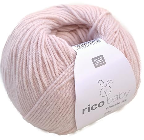 Rico Design rico baby classic dk Strick- und Häkelgarn Babywolle puder