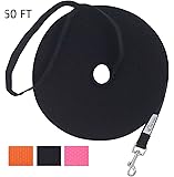 Hi Kiss Dog/Puppy Obedience Recall Training Agility Lead - 15ft 20ft 30ft 50ft 100ft Training Leash - Great for Training, Play, Camping, or Backyard