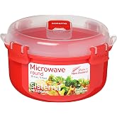 Sistema Microwave Collection Round Bowl, 30.4 oz./0.9 L, Red
