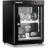 Dry Cabinet Camera Digital Control Dehumidifier 35L Electronic Dry Box with LED Lights Noiseless & Energy Saving for Camera L