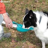 LumoLeaf 800ml Portable Dog Water Bottle Stainless Steel Grey view 9