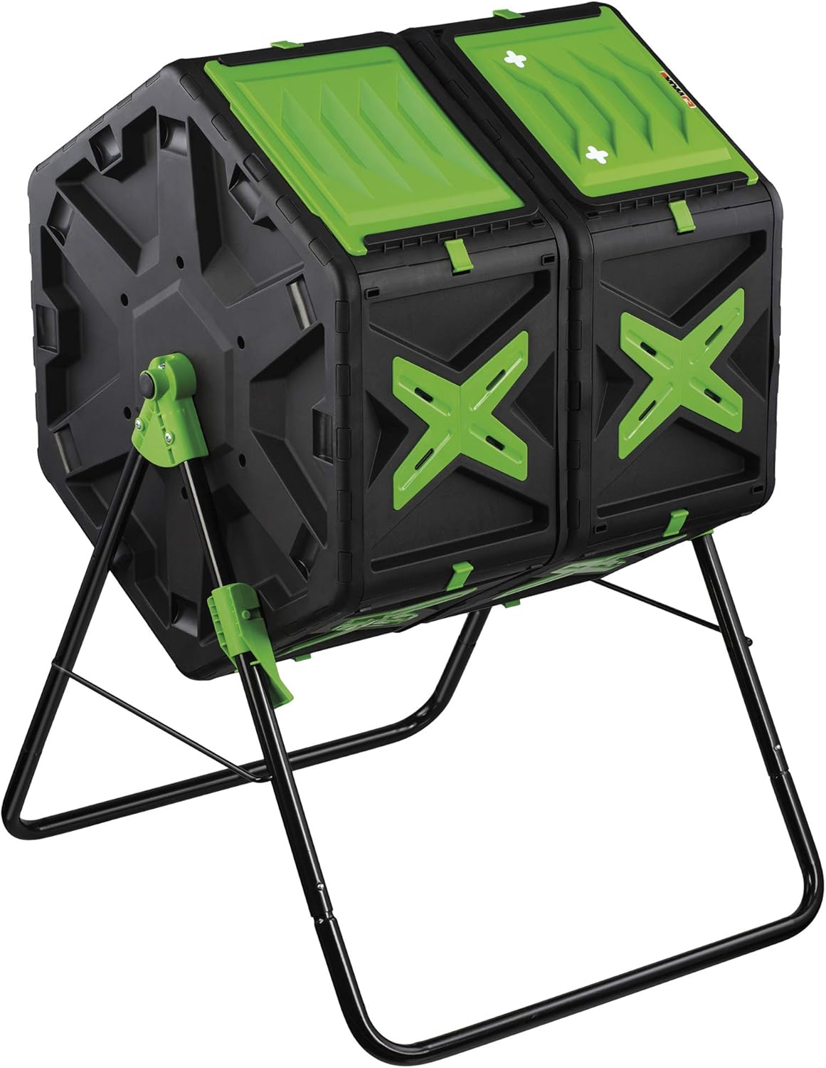 Garden Gear Dual Chamber Rotating Composter, Compost Tumbler Waste Bin