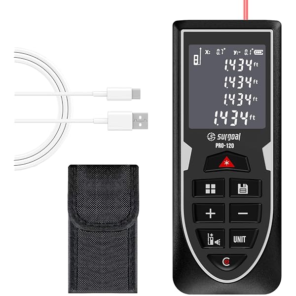 Distanziometro Laser LASGOO 60m - Misuratore Distanza, Display LCD, Modalità Pitagora, Area/Volume, Batterie Incluse - Foto 14