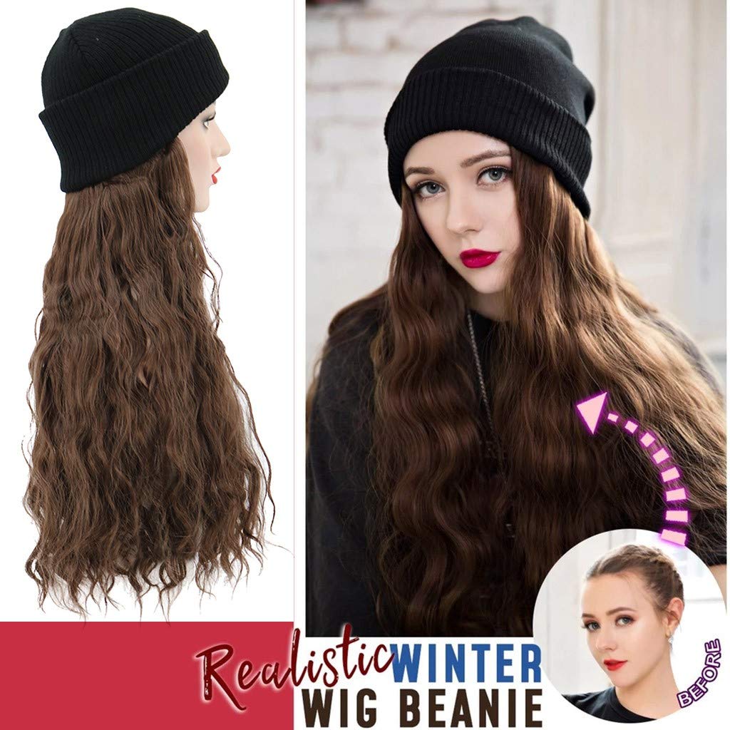 Amazon Com Kitt Winter Women Long Curly Wig Cap Long Hair