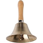 Super Loud Solid Brass Hand Call Bell