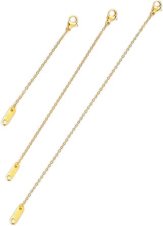 18k Gold Plated Gold Necklace Extender 
