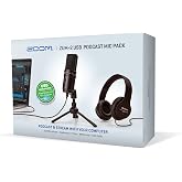 Zoom Zum-2 Podcast Mic Pack with USB Mic, Headphones &amp; Stand | Perfect for Podcasters USB Microphone, Headphones, Tripod, Windscreen, and USB Cable Included