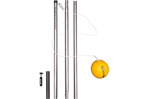 Park & Sun Sports Permanent Outdoor Tetherball Set with Accessories