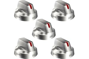 EIOLWJIEO DG64-00473A for Samsung Stove Knobs Replacement, Top Burner Control Knob for Samsung Gas Range Stove Oven, Stainless Steel Knobs Fits NX58H5600SS NX58F5700WS NX58J7750SS NX58M6850SS NX58H5650WS
