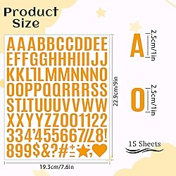 1470 Letter Stickers 15 Sheets Alphabet Stickers