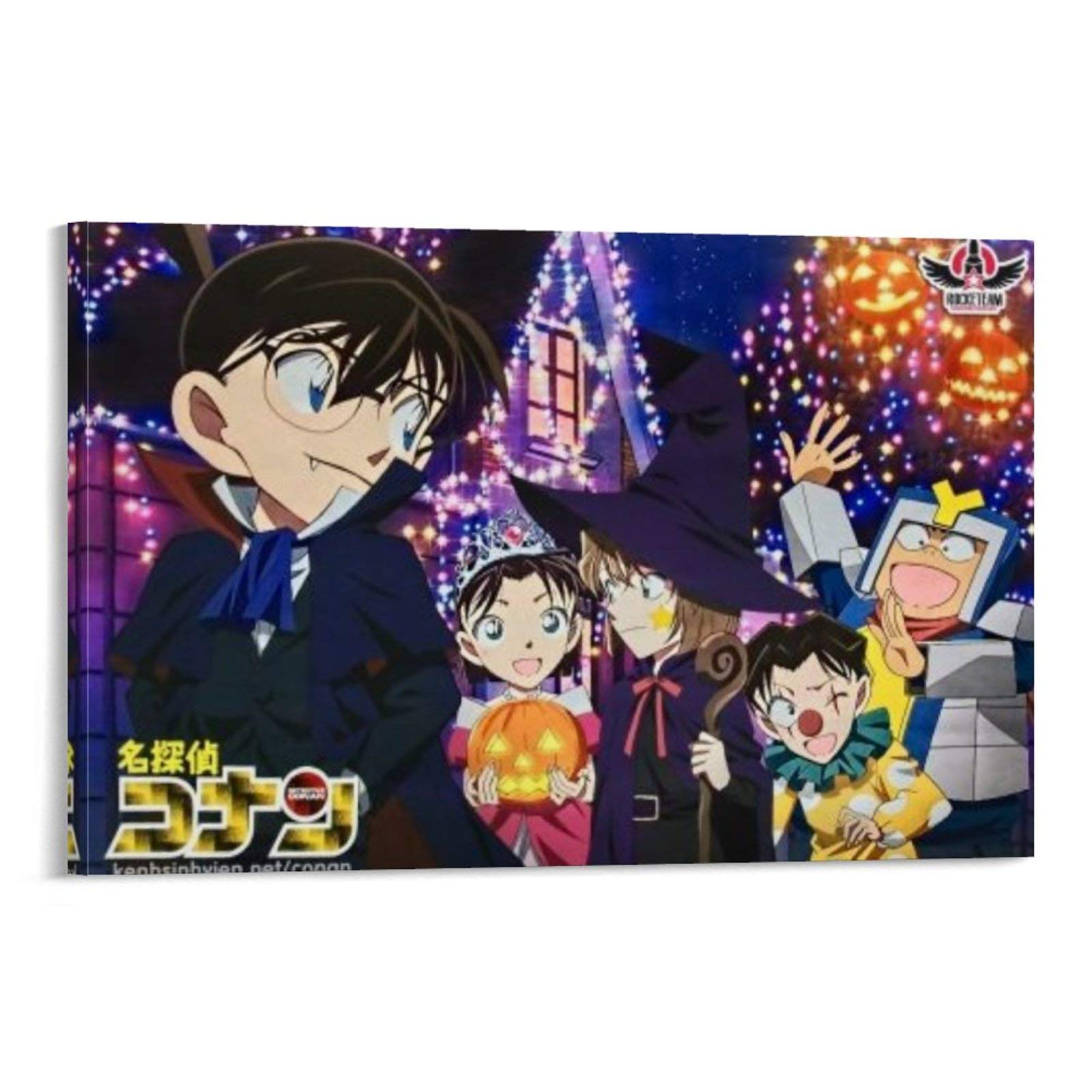 Anime Poster Conan Haibara Ai Ayumi Mitsuhiko Genta Canvas Art Poster and Wall Art Picture Print Mod