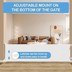 Veraste Retractable Baby Gate,Mesh Baby Extra Wide