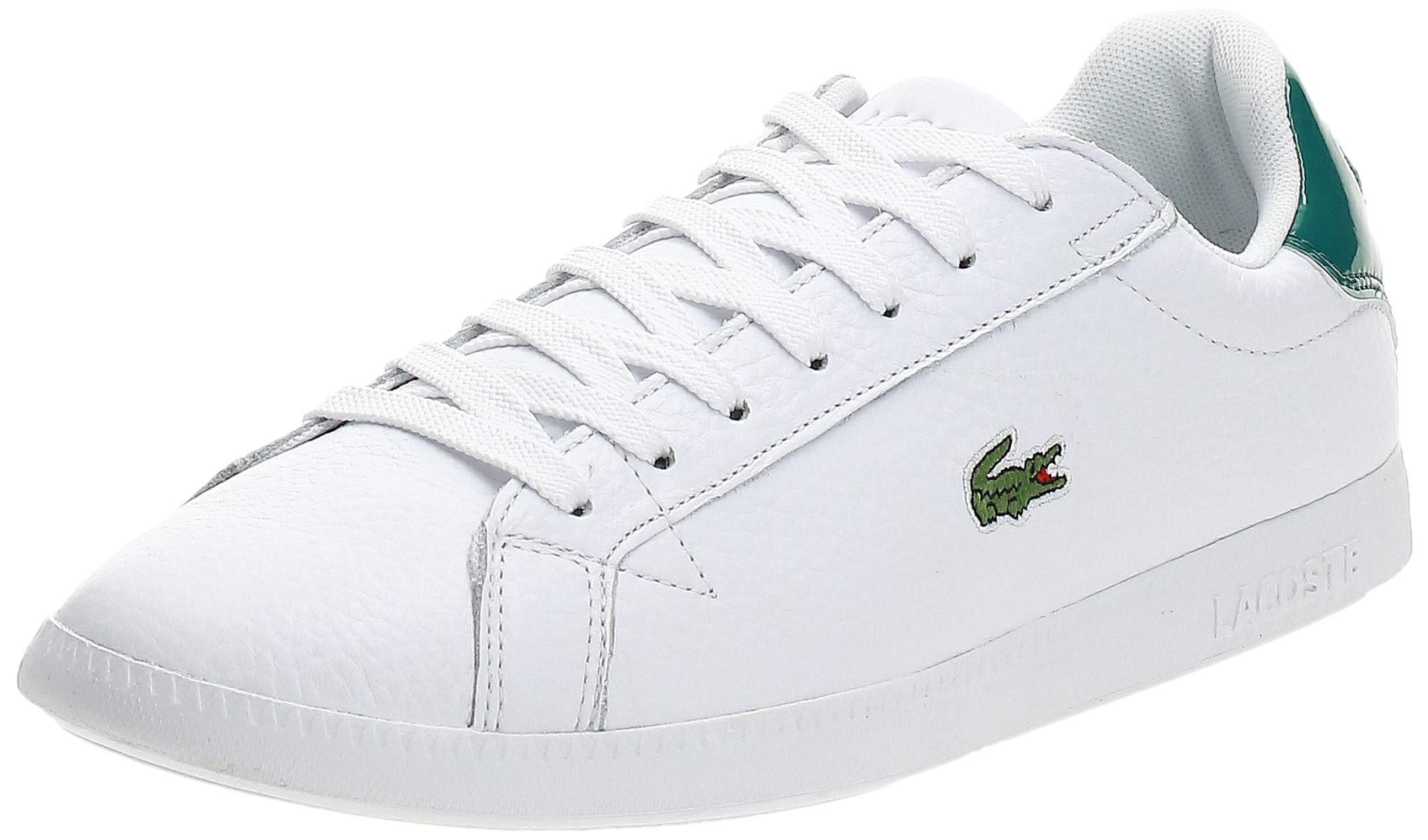 LacosteGraduate 120 1 Sma Men Shoes, White/Green, 40 EU
