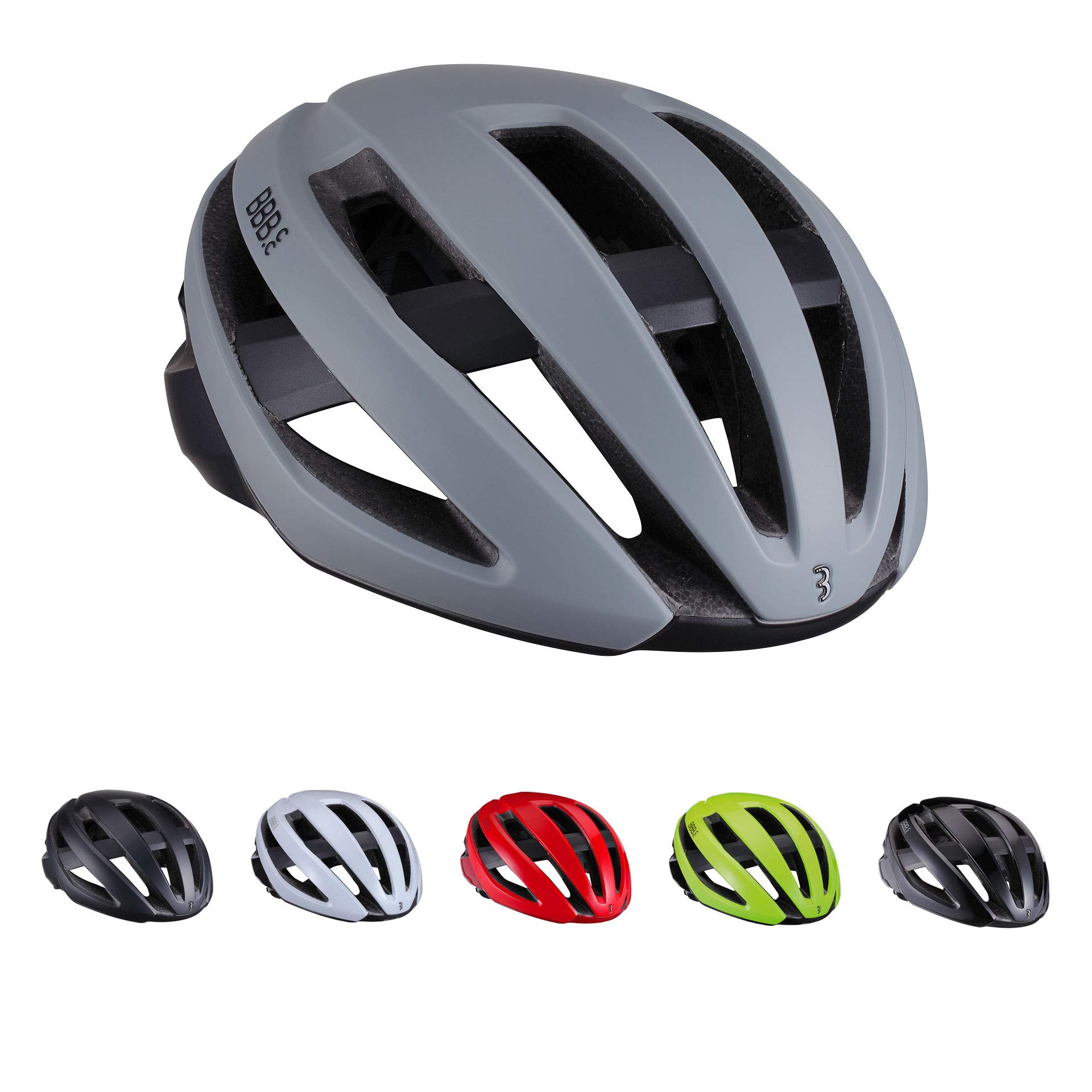 Bbb Cycling Bike Helmet Lightweight for Road Riding Maestro, Matt Grey, L (58-62cm)