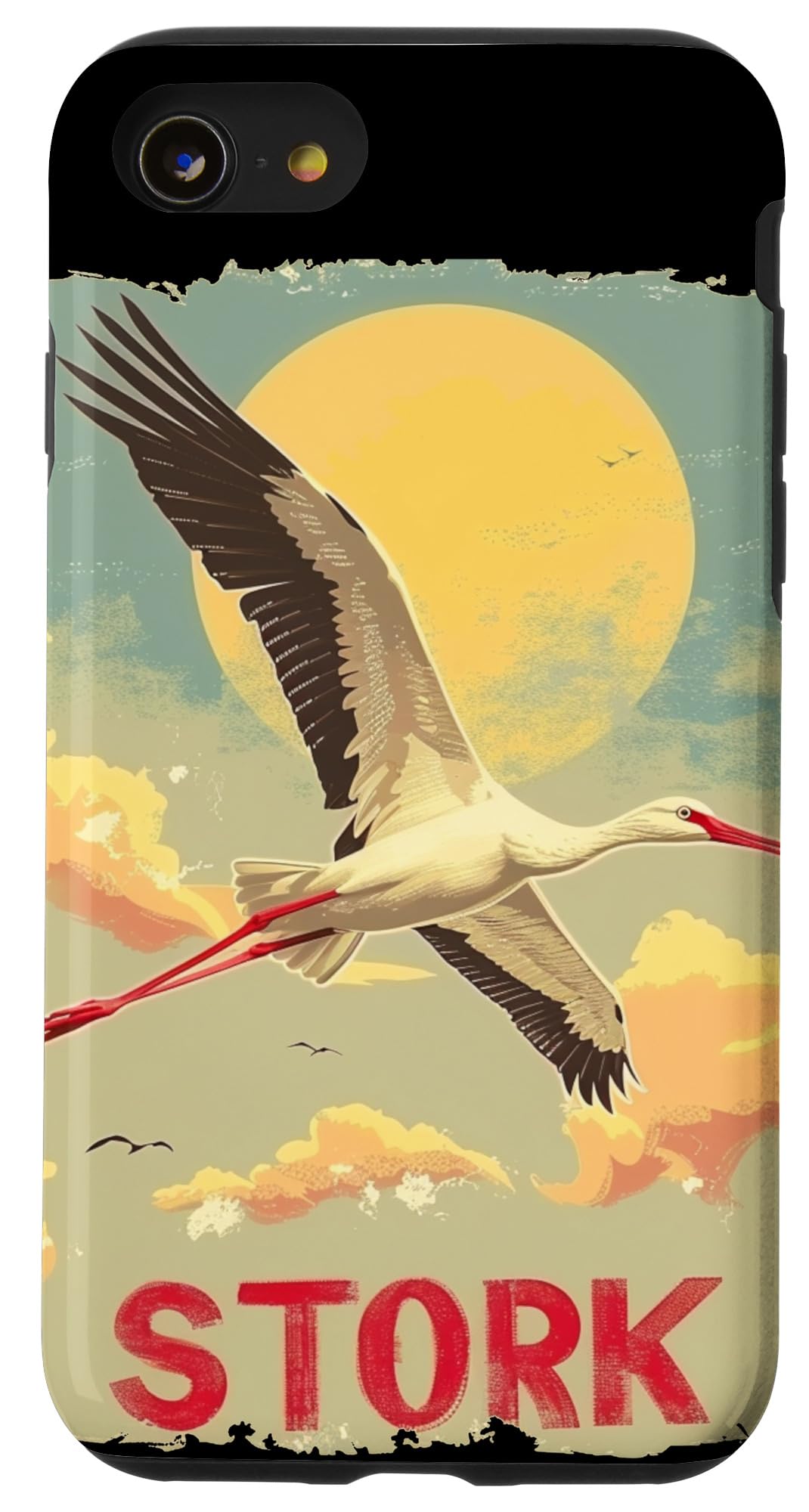 iPhone SE (2020) / 7 / 8 Cool flying Stork Costume for Birds Lovers Case