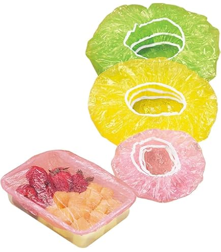 Elastic Food Storage Covers – 60 Pieces Reusable Bowl Covers, BPA-Free, 4 Sizes For Leftovers & Picnics
