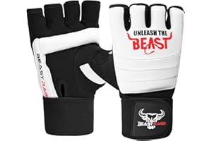 BEAST RAGE Taekwondo Karate Gloves for Men and Women, Boxing Training Gloves MMA Kickboxing Sparring Martial Arts Boxing Gloves – Training Light Workouts, Muay Thai, Karav MAGA