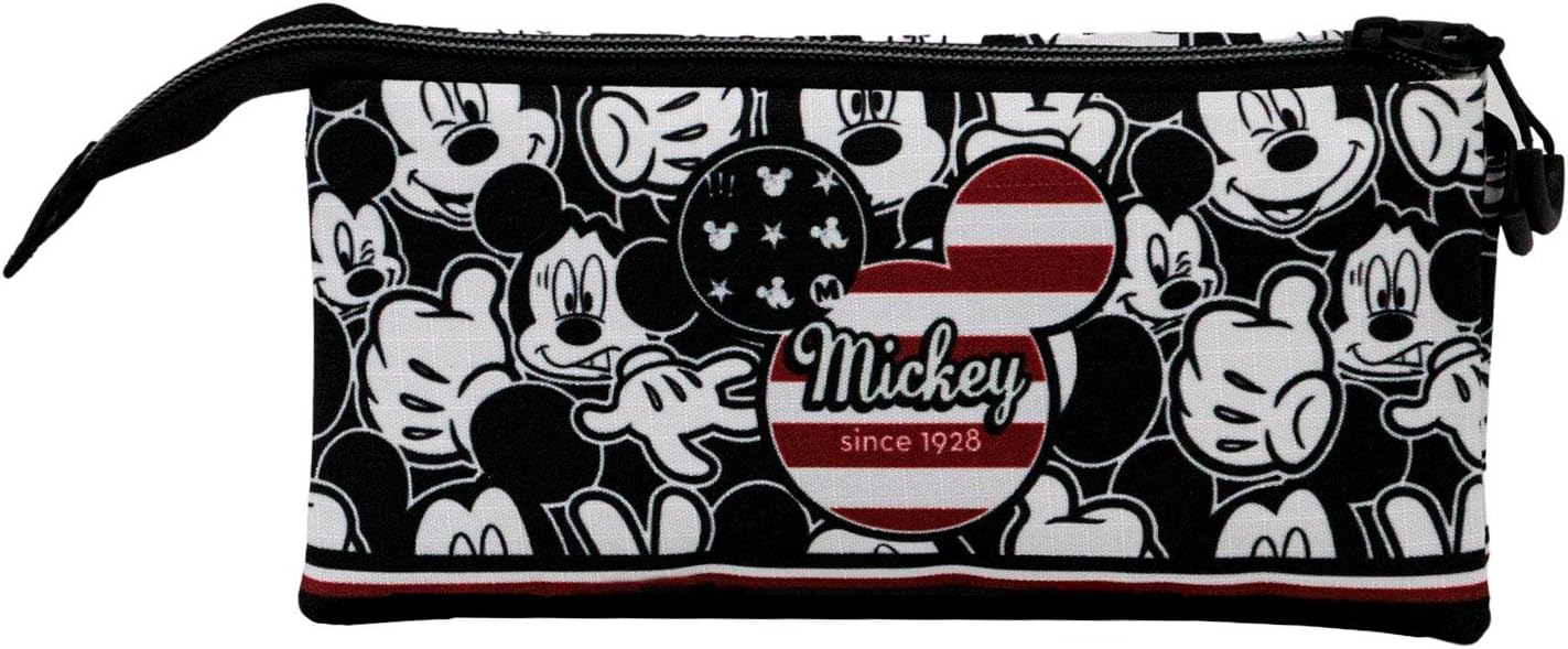 KARACTERMANIA Mickey Mouse U.S.A.-Triple HS Pencil Case, Multicolour, A size - Image 5