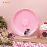 Niteangel Super Silent 10-Inch Hamster Wheel Pink Adjustable Base view 3
