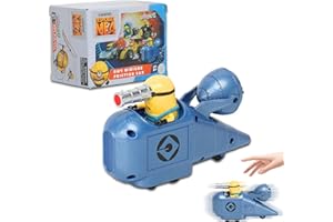 YOLOPARK Minions Despicable Me 4 Toys,Mega Minions Gru's Car Gifts for Toddler Boys and Girls Age 3 4 5 6 7 8 Year 0ld, Friction Powered Cars Pull Back Minions Action Figure Party Favors