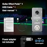 LEKATO Guitar Loop Pedal 5 Minutes Unlimited Overdub USB 24-Bit Looper view 7