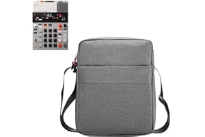 AJFHKJ Teenage Engineering K.O.II Soft Bag, Splashproof Protective Pouch for EP-133 K.O II Sampler, Synthesizer, Drum Machine Pocket Adjustable Backpack (Grey)