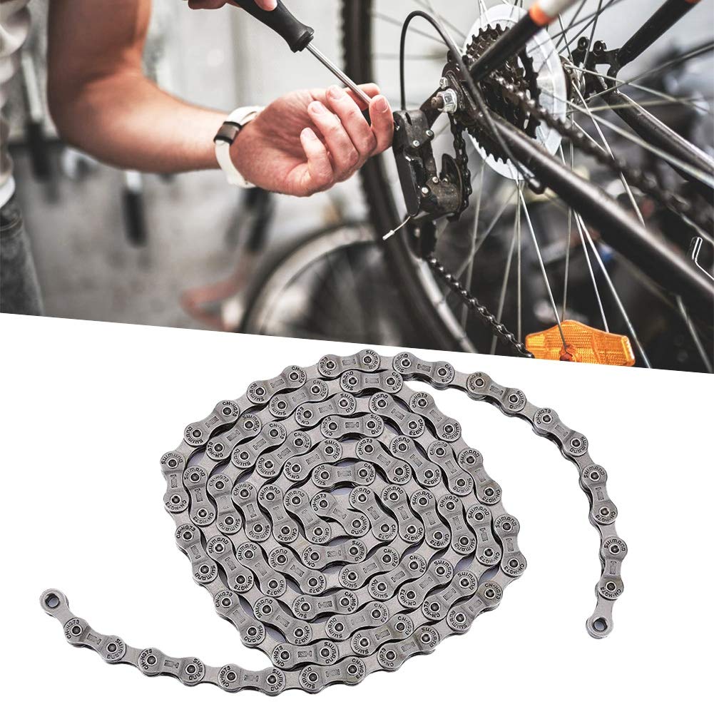 Bike Chain, 9 Speed Bicycle Chain Sliver For HG73 Mountain Bike Road
