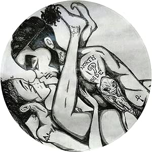 Pareja afroamericana Mujeres Romance Sexy antideslizante Círculo