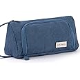 EASTHILL Big Capacity Pencil Case Pouch Pen Case Simple Stationery Bag School College Office Organizer for Teens Girls Adults Student