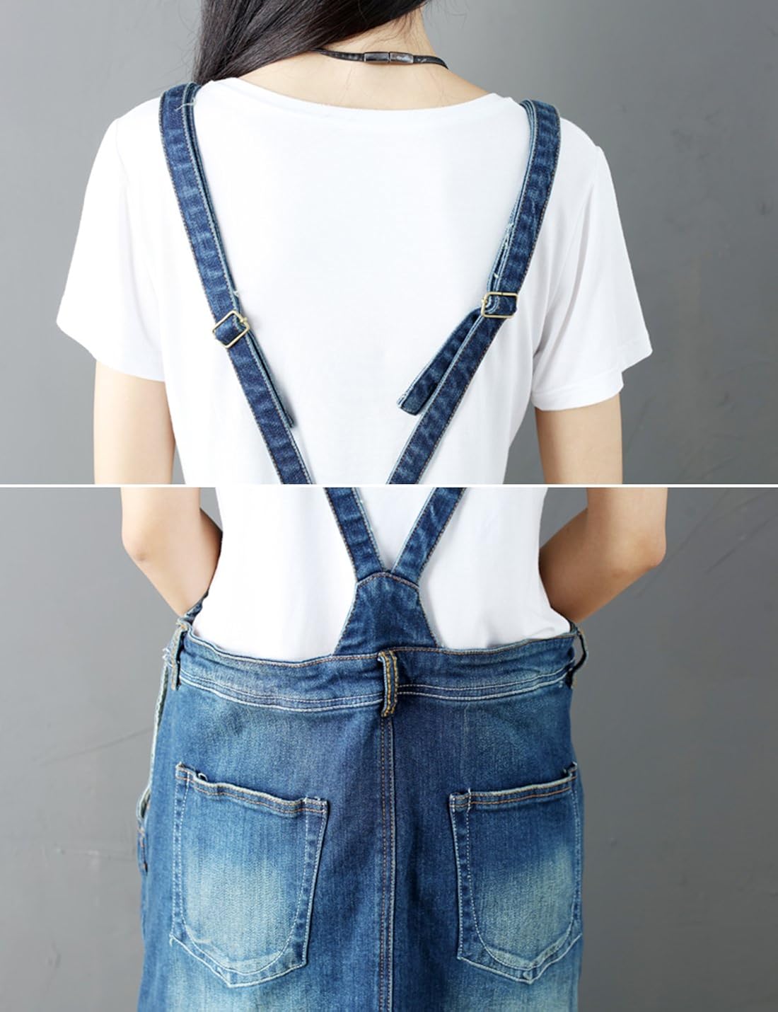 ankle length pinafore dress