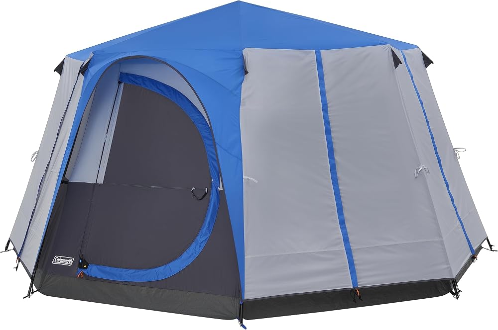 Coleman Octagon Tent 6-8 Man Festival Dome Waterproof Groundsheet