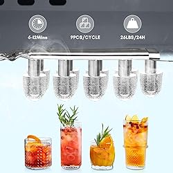 Ice Maker Countertop with Self-Cleaning, 26.5Lbs