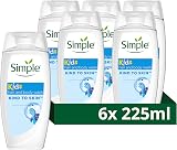 Simple Kind to Skin Kids Hypoallergenic Hair & Body Wash 6 x 225 ml Pack view 2