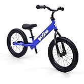 bicystar 16 Inch Balance Bike for Kids 5-8 Year Old, Air Rubber Tires | for bigger kids, adjustable seat &amp; handlebar, lightweight, no pedals, easy assembly, outdoor riding, builds balance
