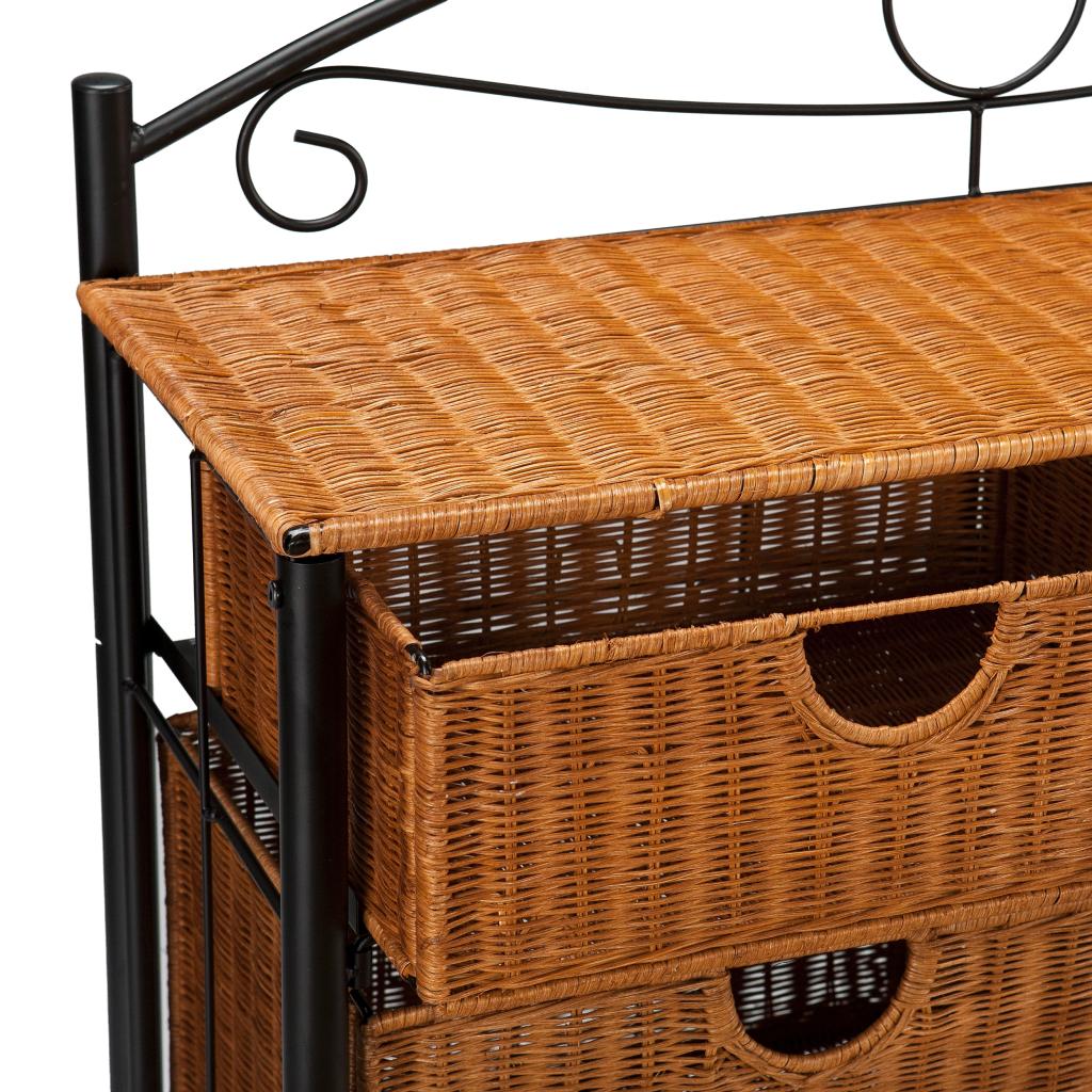 Southern Enterprises Iron/Wicker Storage Chest Amazon.ca Home & Kitchen