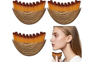 3 Pack Lymphatic Contour Face Brush, Dry Lymphatic Drainage Massage Brush for Face Sculpting, Lifting, Reduce Puffiness