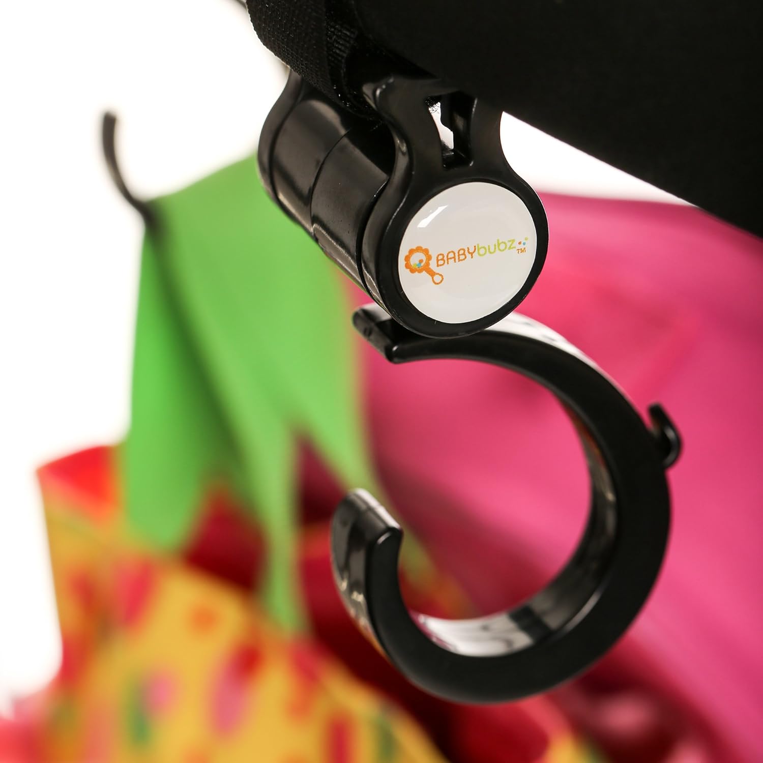 Stroller Hook - 2 Pack of Multi Purpose Hooks - Hanger for Baby Diaper Bags, Groceries, Clothing, Purse - Great Accessory for Mommy When Jogging, Walking or Shopping: Baby