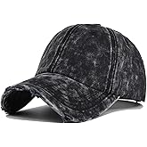 XYIYI Vintage Washed Distressed Baseball Cap Adjustable Cotton Dad Hat for Women Men